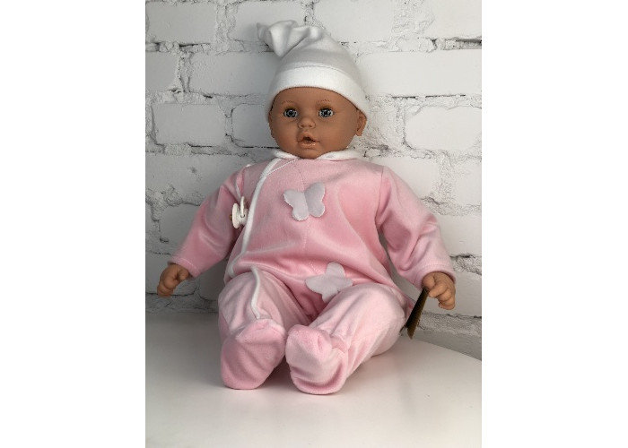 цена Куклы и одежда для кукол Lamagik S.L. Пупс Бобо в розовом комбинезоне девочка 65 см