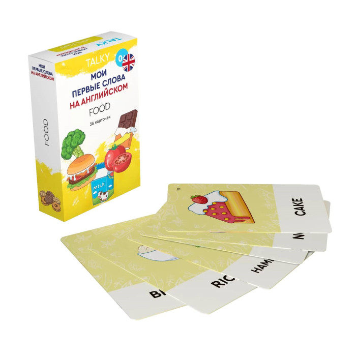 Lumicube Умные карточки Talky на английском языке Food lumicube умные карточки talky на русском и английском языке анатомия 68 шт