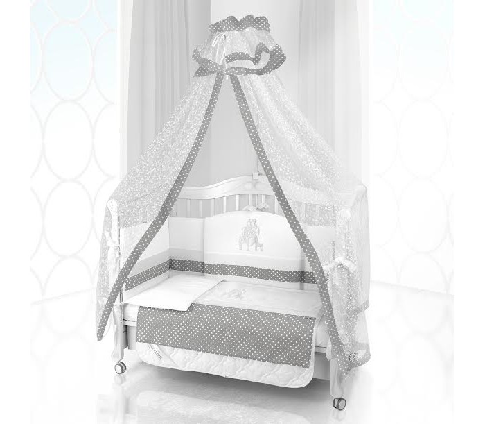 фото Комплект в кроватку beatrice bambini unico punto di giraffa 120х60 (6 предметов)