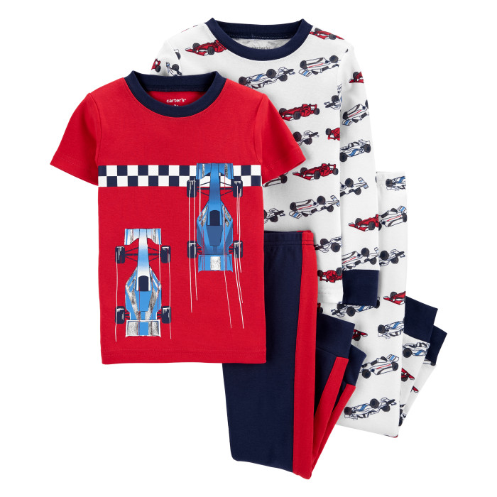 

Carter's Пижама для мальчика с гоночными машинами (4 предмета) 1I555210/2I555210, Пижама для мальчика с гоночными машинами (4 предмета) 1I555210/2I555210