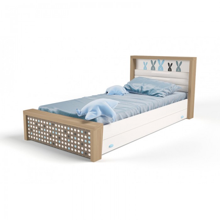 Подростковая кровать ABC-King Mix Bunny №3 160x90 см мягкая игрушка babyono с погремушкой bunny