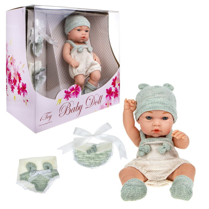 

1 Toy Premium Пупс с 2 предметами одежды 30 см, Premium Пупс с 2 предметами одежды 30 см