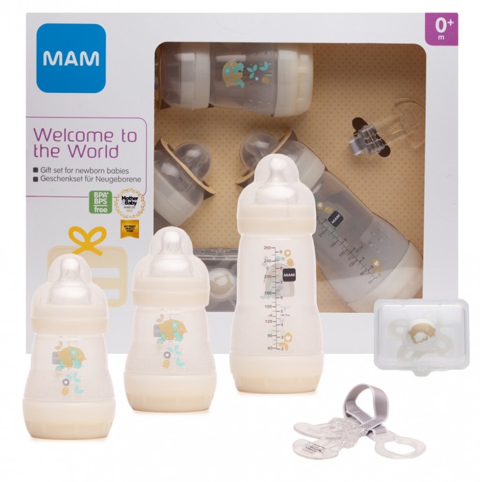 MAM Подарочный набор для новорожденных Welcome to the world Giftset 62860010/3 с 0 мес.