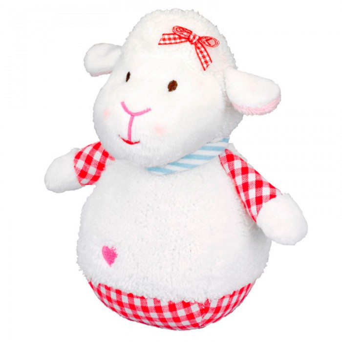 Мягкая игрушка Spiegelburg Овечка неваляшка Baby Gluck 18 см качалка happy baby игрушка овечка