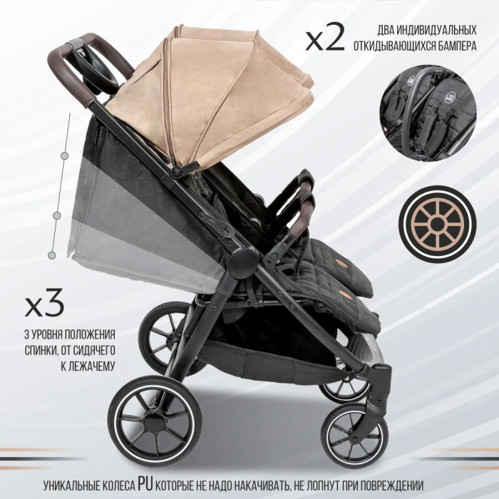 Sweet Baby Прогулочная коляска для двойни Donna