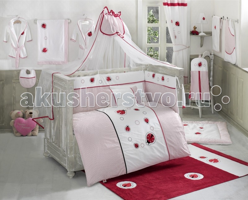 Комплекты в кроватку Kidboo Little Ladybug (6 предметов) комплекты в кроватку kidboo safari 6 предметов