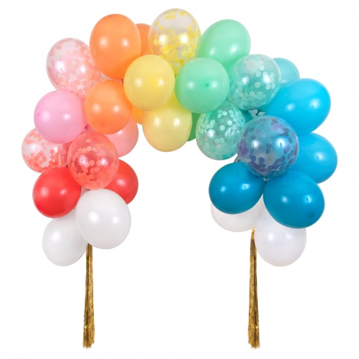 Товары для праздника MeriMeri Гирлянда арка из воздушных шаров товары для праздника merimeri набор голубых шаров и лент 52 шт