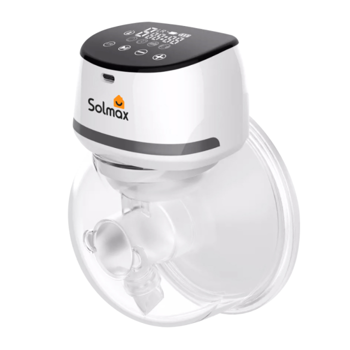 Solmax  Электрический молокоотсос Solmax с дисплеем молокоотсос электрический ardo alyssa double на аккумуляторе 64 режима 63 00 503