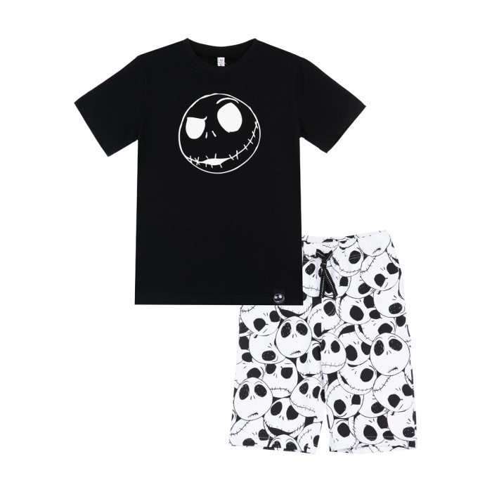 пижама playtoday пояс на резинке размер 146 черный Комплекты детской одежды Playtoday Комплект Family look для мальчика (футболка и шорты) New Year 42236032