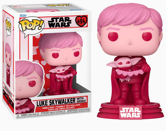 

Funko Фигурка pop! Bobble Star Wars Valentines Luke Skywalker With Grogu, Фигурка pop! Bobble Star Wars Valentines Luke Skywalker With Grogu