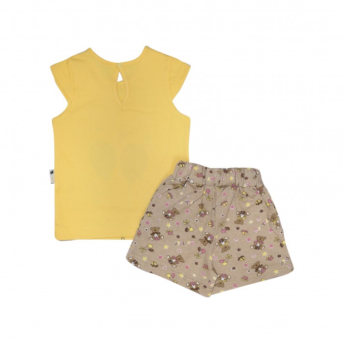 Клякса Комплект для девочки (футболка, шорты) 10Д-751