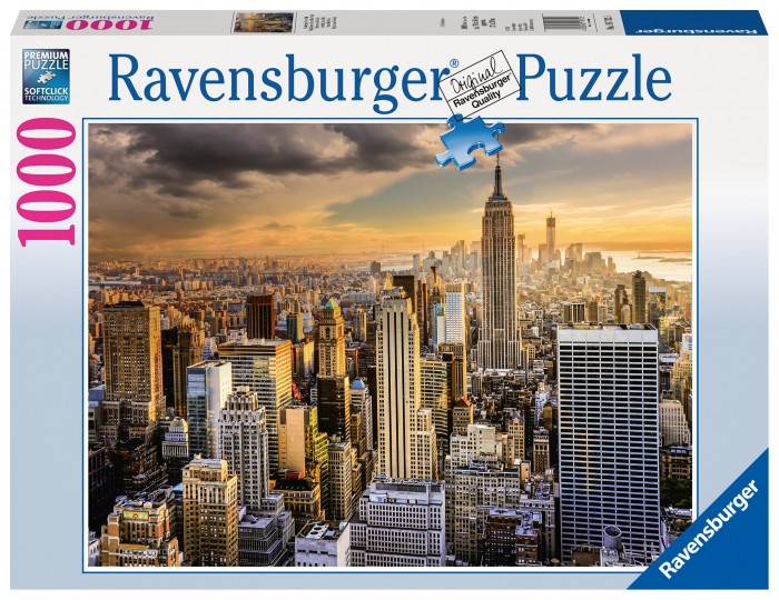 Ravensburger Пазл Большой Нью-Йорк 1000 элементов пазл clem hq нью йорк 2000к 97 5 66 8см 32544