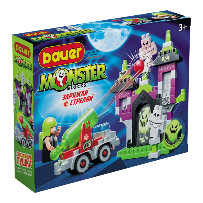 Конструктор Bauer Monster Blocks Дом с привидениями (109 элементов)