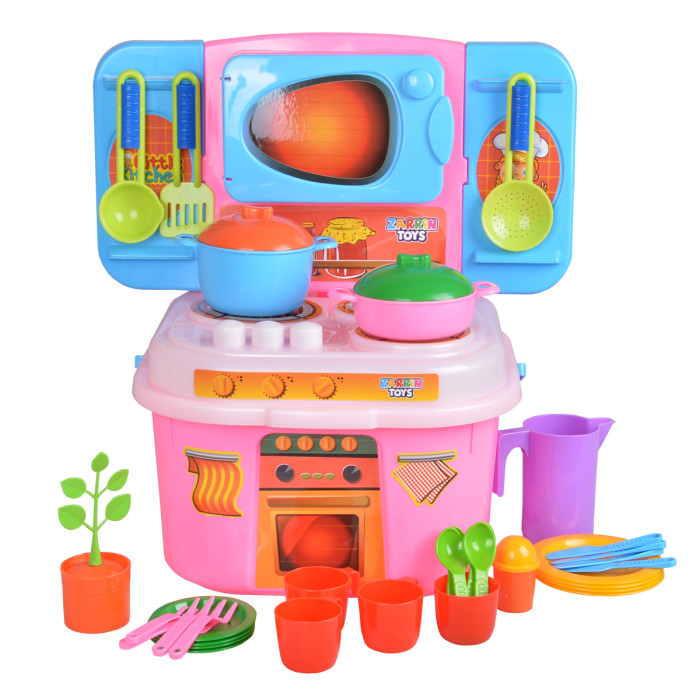 Ролевые игры Zarrin Toys Кухня игровая Little Kitchen с набором (37 предметов)