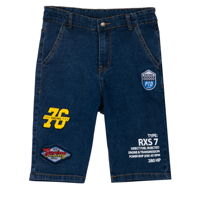 Playtoday Шорты текстильные джинсовые для мальчиков Racing club tween boys 12311043