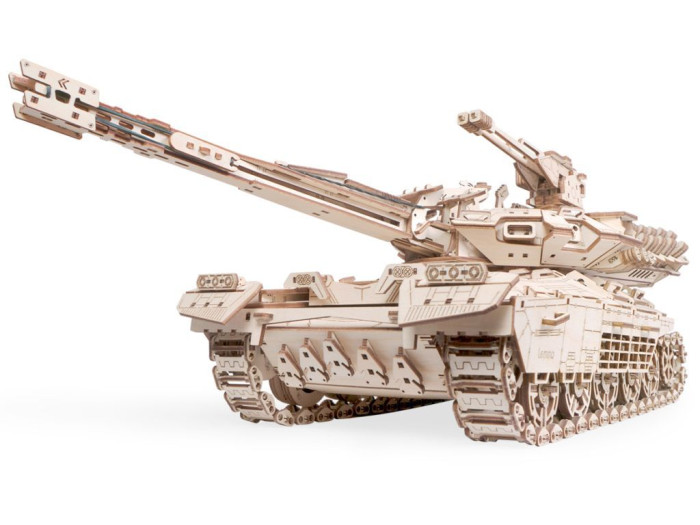 фото Деревянная игрушка lemmo конструктор танк хищник