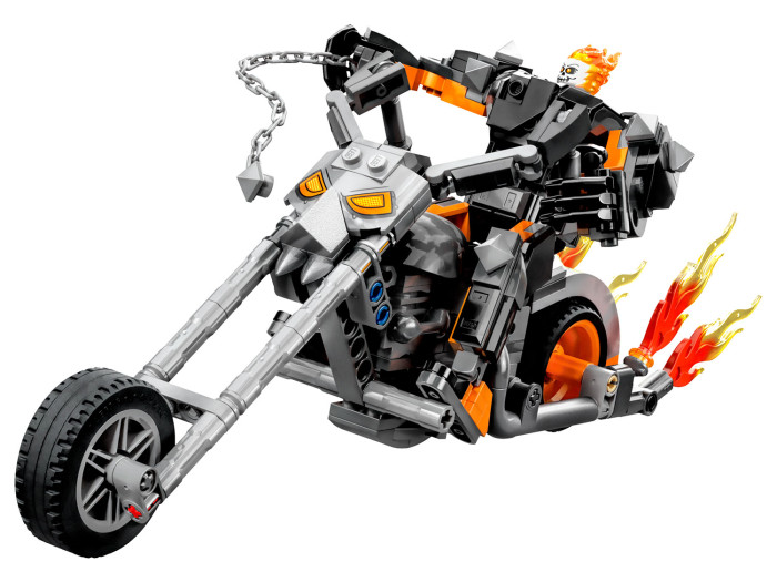 Конструктор Lego Marvel Призрачный Гонщик: робот и мотоцикл (264 детали)