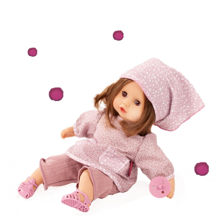 Куклы и одежда для кукол Gotz Кукла Маффин в косынке с соской 33 см куклы и одежда для кукол fancy кукла малышка с соской