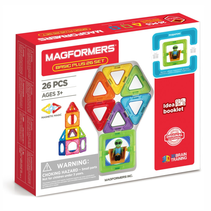 

Конструктор Magformers Магнитный Basic Plus Set 27 деталей, Магнитный Basic Plus Set 27 деталей