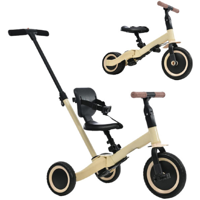 Велосипед трехколесный R-Wings с родительской ручкой 4 в 1 TR007