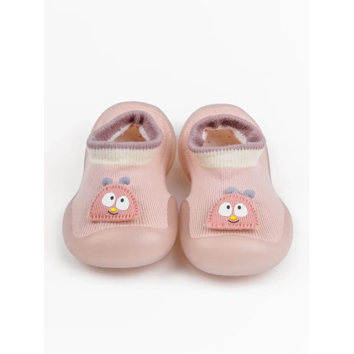 AmaroBaby Ботиночки-носочки First Step Pure pink с дышащей подошвой, размер 23