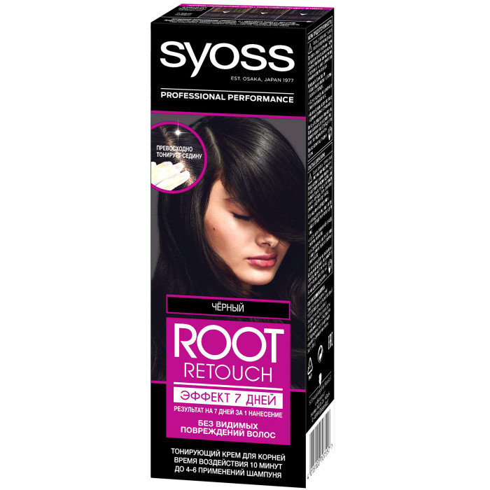 

Syoss Root Retouch Спрей Эффект 7 дней Чёрный, Root Retouch Спрей Эффект 7 дней Чёрный