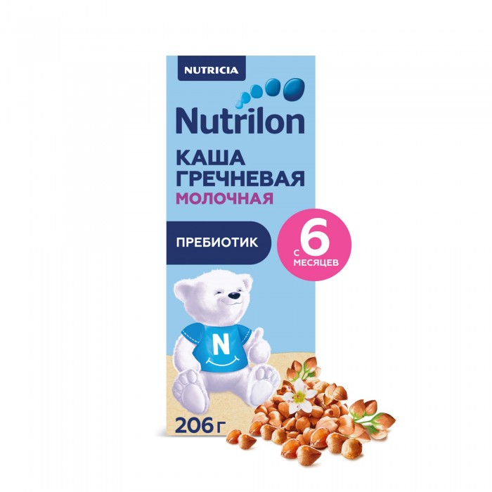  Nutrilon Каша молочная греченевая с пребиотиком с 6 мес. 206 мл