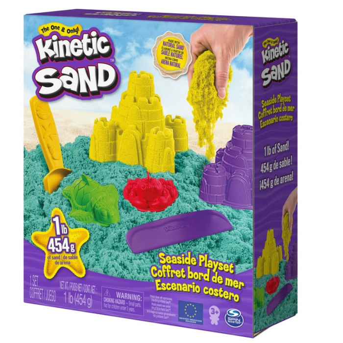Kinetic Sand Набор для лепки разноцветный замок с формочками
