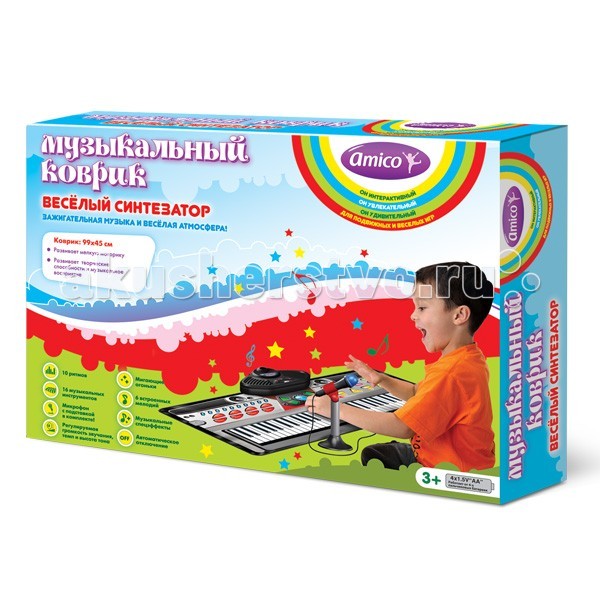 

Игровой коврик Ami&Co (AmiCo) Веселый синтезатор 20606, Веселый синтезатор 20606
