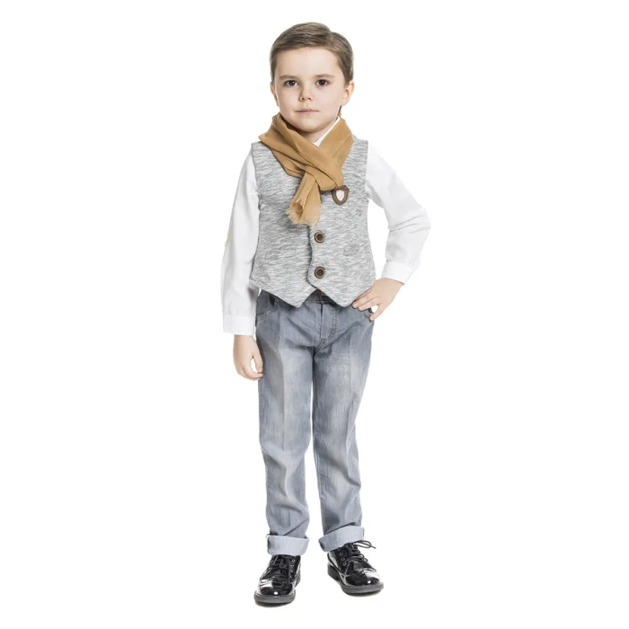 Cascatto  Комплект для мальчика (брюки, рубашка, жилет, шарф, ремень) G-KOMM18
