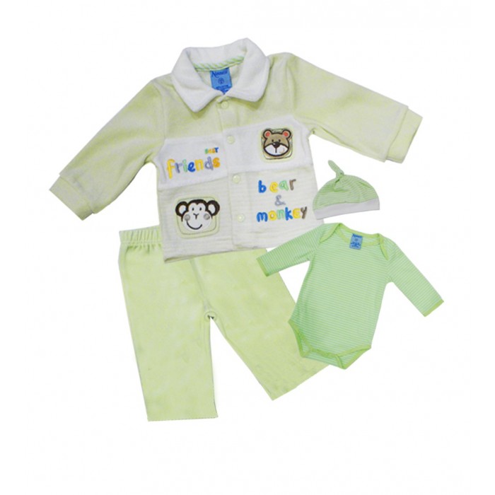 Комплекты детской одежды Nannette Комплект (боди, штаны, куртка, чепчик) 14-2854