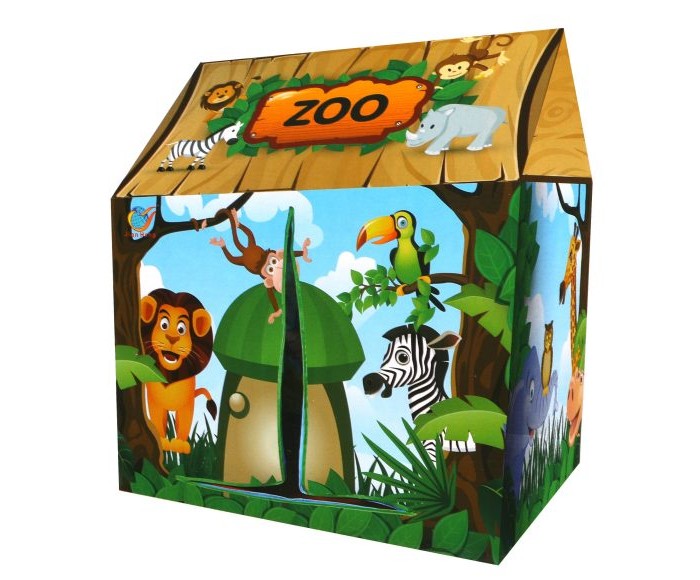 Наша Игрушка Палатка игровая Зоопарк 93х70х103 см