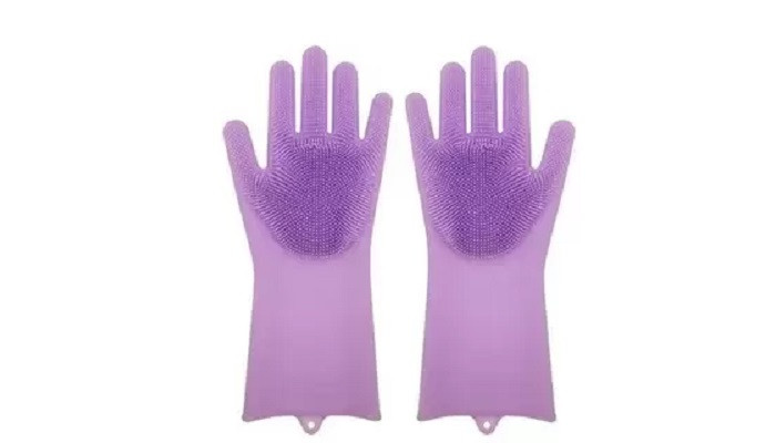 Magic Brush Мультифункциональные силиконовые перчатки 20x16x6 см перчатки для регби mitre sticky fingers р l лайкра силикон t29008 черно серебристый