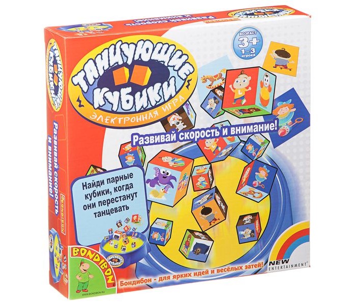 

Bondibon Настольная игра Танцующие кубики 1074, Настольная игра Танцующие кубики 1074