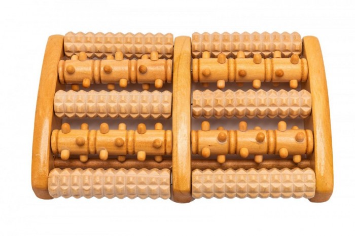 Bradex Массажер деревянный роликовый массажер лента для спины 10 звеньев деревянный с шипами 92 × 7 5 × 3 см