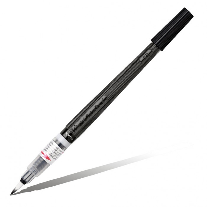 Pentel Кисть с краской Colour Brush фломастер кисть для каллиграфии pentel brush sign pen pigment 1 1 2 2 мм чернила чёрные