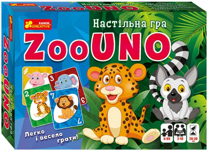 

Ranok-creative Настольная игра Зооуно, Настольная игра Зооуно