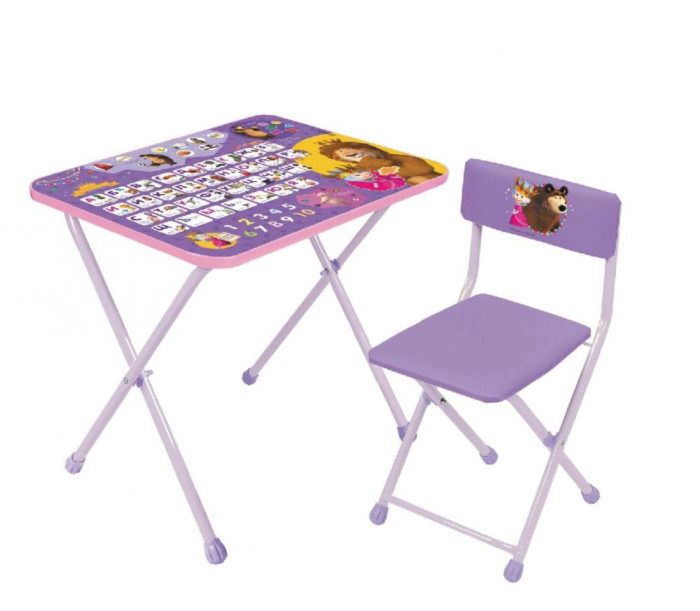 Детские столы и стулья Ника Комплект Маша и Медведь