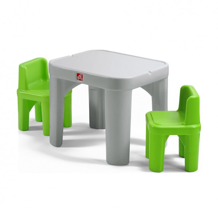 детские столы и стулья mr sandman столик подкатной каприз Детские столы и стулья Step 2 Столик с двумя стульями