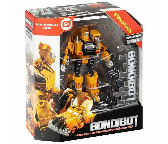 Роботы Bondibon Трансформер Bondibot 2 в 1 робот-самосвал трансформер bondibon bondibot робот строительная техника 2 в 1 самосвал жёлтый вв6046