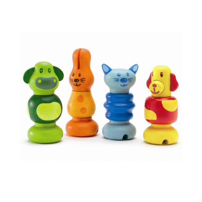 Деревянная игрушка Djeco Набор игрушек Животные деревянная игрушка tooky toy развивающий набор животные