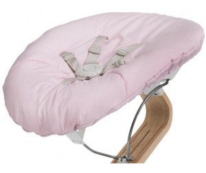  Evomove Кресло-шезлонг Baby для стула Nomi (основание белое) - Розовая пудра