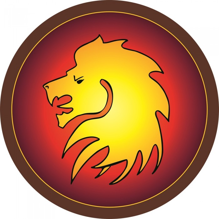 Древо Игр Круглый щит Голова льва