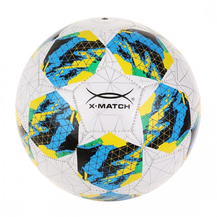 Мячи X-Match Мяч футбольный Пятиугольники футбольный мяч размер 5 черный и белый мяч из полиуретана футбольный мяч с иглой для мяча сетка для мяча насос