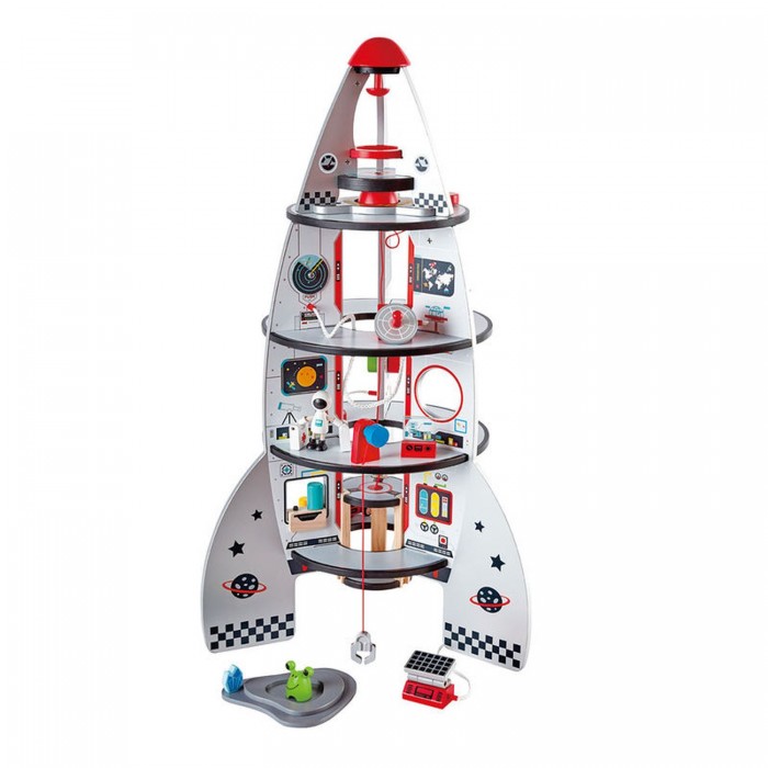 Hape Игровой набор Четырехступенчатый космический корабль sevillababy игровой домик 100 шаров космический корабль