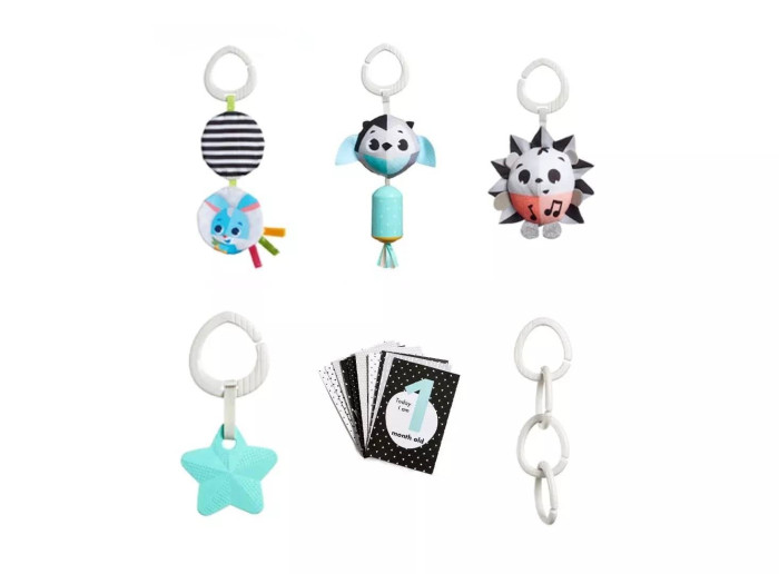 цена Подвесные игрушки Tiny Love подарочный набор для новорожденного День и ночь (6 предметов)