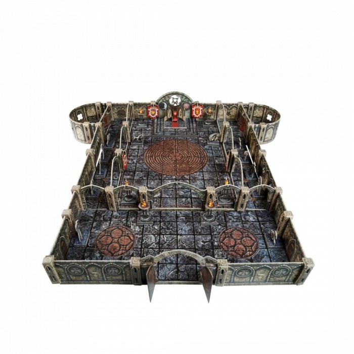 Сборные модели Умная бумага Игровой набор из картона Подземелье Храм Тронный зал