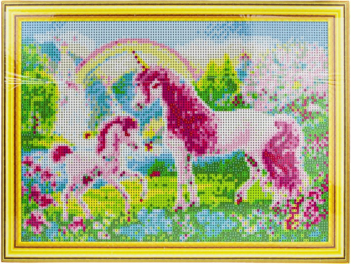 1 Toy Art Алмазная мозаика Единороги 30х40 см
