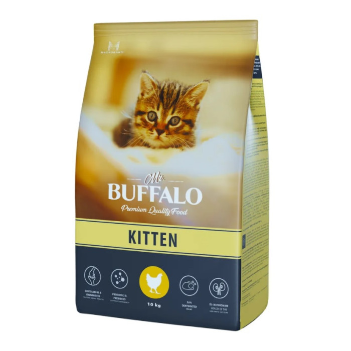 Mr.Buffalo Сухой корм Kitten для котят с курицей 10 кг B103 - фото 1