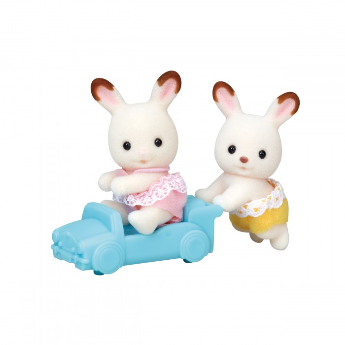 Игровые наборы Sylvanian Families Шоколадные кролики двойняшки декоративная фигурка мальчик и девочка